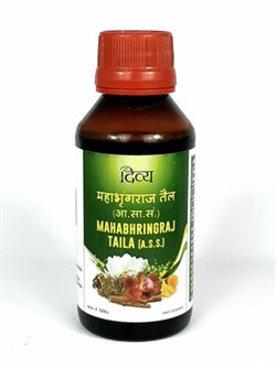 Mahabhringraj Taila (Масло для волос Махабринградж) - нектар для волос, лечит выпадение , 100 мл. 5048 - фото 10385