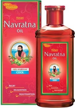 Масло аюрведическое Navratna (Навратна) - комбинация из 9 лечебных трав освобождает от психического напряжения, стресса и переутомления 5343