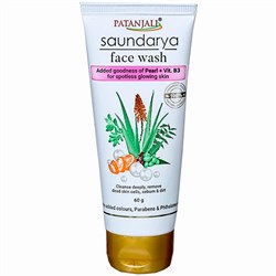 Face wash Saundarya Pearl + Vit.B3 (Средство для умывания Саундарья с жемчугом и витамином B3 ) 5350 - фото 10824