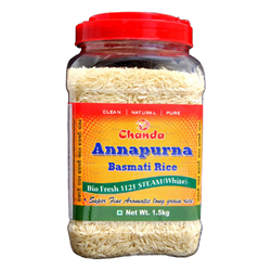 Рис Басмати Белый Экстрадлинный  (Annapurna Basmati Rice White) - ароматный, душистый, 1500 г. 5722 - фото 11637