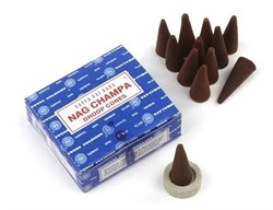 Благовония Конусы Nag champa - создает глубокую медитативную атмосферу, 12 шт. - фото 12101