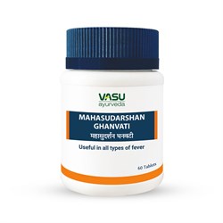 Mahasudarshan Ghanvati (Махасударшан Гханвати), -помогает бороться с вирусными инфекциями и лихорадкой, 60 таб. 5864 - фото 12208
