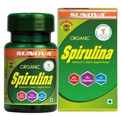 Organic Spirulina (Спирулина органическая) - богатейший растительный источник витамина, 60 кап. - фото 12319