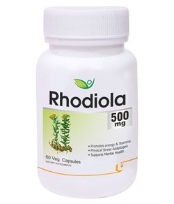 Экстракт Rhodiola (Родиолы) Biotrex - адаптоген для борьбы со стрессом, 60 кап. - фото 12626