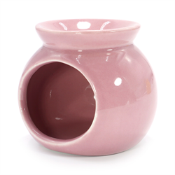 Аромалампа Розовая керамика глазурь, 6 см. - фото 13157