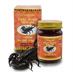 Разогревающий бальзам для массажа тела, с экстрактом яда скорпиона, 50 г. 9770 - фото 13929