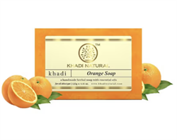 Глицериновое мыло ручной работы KHADI с апельсином 3541 - фото 13983