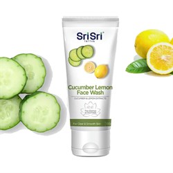 Средство для умывания Cucumber Lemon Face Wash (огурцом и лимоном), освежает кожу лица, 100 мл. - фото 14036