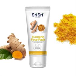 Маска для лица Tumeric Face Pack с куркумой, очищает поры и выравнивает тон, 100 г. - фото 14040