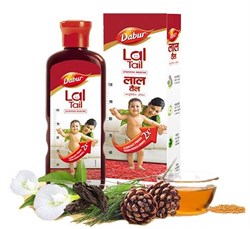 Детское массажное масло Lal Tail Dabur - улучшает общее и физическое развитие у детей 9731 - фото 14237
