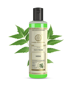 Гель для умывания лица Neem Face Wash Khadi 10612