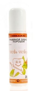 Травяной зубной порошок Красный Веда Ведика 2420 - фото 6636