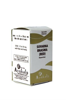 Suvarna bhasma Ayukalp (Суварна бхасма) - чистый пепел золота, эффективный мозговой тоник 3789 - фото 8753