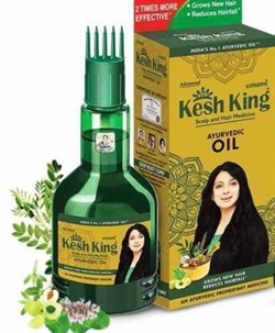 Аюрведическое масло для поврежденных волос Кеш Кинг (Kesh King Scalp and Hair Medicinal Ayurvedic Oil ), 100мл - фото 9140