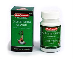 Guduchi (giloy) ghanvati - экстракт гудучи, иммуномодулятор, 60 tab - фото 9271