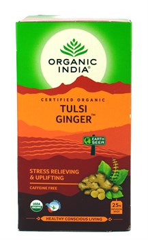 Tulsi Ginger tea (чай Тулси Имбирь) - снижение стресса и восстановление 4317 - фото 9345