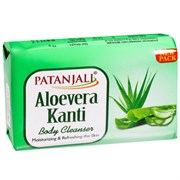 Аюрведическое мыло для тела Aloevera Kanti Body Cleanser (с алоэ вера), бережно очищает и освежает кожу.