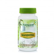 Манжишта (Manjistha) - предотвращает тромбоз, очищает кровь, 60 таб. по 750 мг.