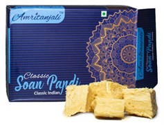 Классический Soan Papdi с кардамоном, миндалем и фисташками, 250 г.