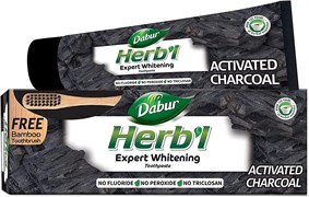 Зубная паста Herbl Expert Whitening Activated Charcoal (Экспертное Отбеливание  Активированный уголь), 150 г. + зубная щётка 5740
