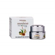 Антивозрастной крем "Саундарья" Patanjali - разглаживает морщины, подтягивает овал лица, 15 г. 3405