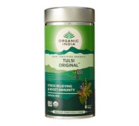 Чай Tulsi Original в металлической банке - поможет снять стресс, 100 г. 5866