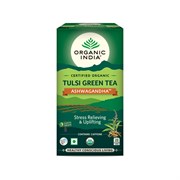 Чай зеленый Tulsi Ashwagandha Organic India, 25 пак. 6036