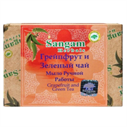 Мыло глицериновое Grapefruit and Green Tea Sangam Herbals, 100 г. 6141