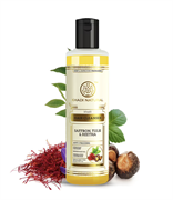 Шампунь Khadi Saffron, Tulsi & Reetha - для тонких и сухих волос 4166