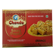 Soan Papdi Orange (Соан Папди Апельсин) - нежные, тающие во рту индийские сладости, 200 г. 5726