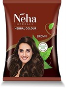 Краска для волос на основе натуральной хны Коричневая Neha Herbals, 20 г.