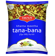 Закуска Khatta Mitha Tana-Bana Bikaji - cладко-солёная пряная хрустящая смесь из нутовой лапши 9624