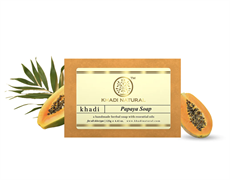 Глицериновое мыло ручной работы KHADI с папаей 4153