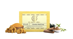 Мыло ручной работы KHADI с куркумой и сандалом 3550