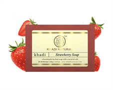 Глицериновое мыло ручной работы KHADI с клубникой 3544