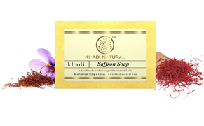 Мыло ручной работы KHADI с шафраном