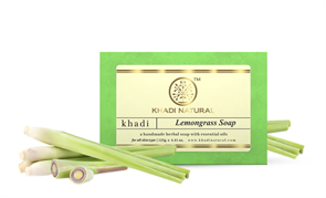 Глицериновое мыло ручной работы с лемонграссом Khadi Natural, 125 г. 9585