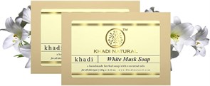 Глицериновое мыло ручной работы KHADI с белым мускусом