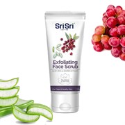 Отшелушивающий скраб для лица с алоэ вера и экстрактом винограда (Exfoliating Face Scrub ), секрет ухоженной кожи 100 мл.