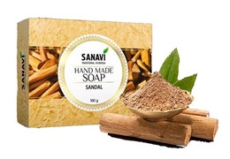 Мыло ручной работы Сандал Sanavi, 100г. 9823