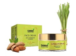 Крем для лица Лемонграсс и Миндаль Sanavi, 50г. 9824