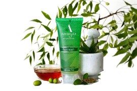 Антибактериальный гель для умывания Neem Tulsi без сульфатов  (Ним и Тулси) -для комбинированной и жирной кожи 5241