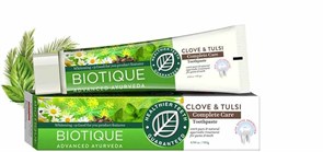 Зубная паста Biotique "Clove &amp; Tulsi Complete Care" — премиальная зубная паста с гвоздикой и тулси 10635