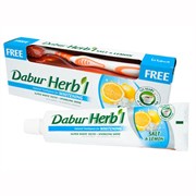 Зубная паста Dabur Herb’l Salt and Lemon (с зубной щёткой) 1492