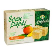 Soan papdi mango (Соан Папди манго) - воздушная сладость с миндалём и фисташками, 250 гр